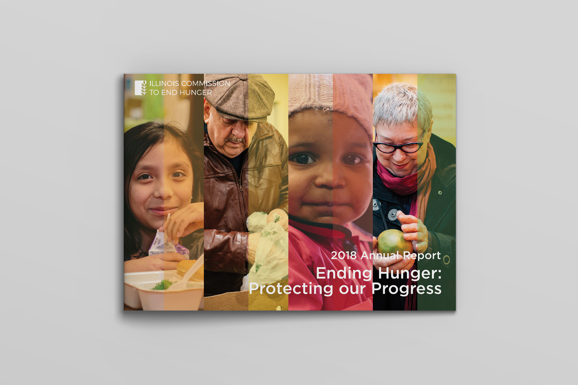 The Illinois Commission to End Hunger Annual Report print design