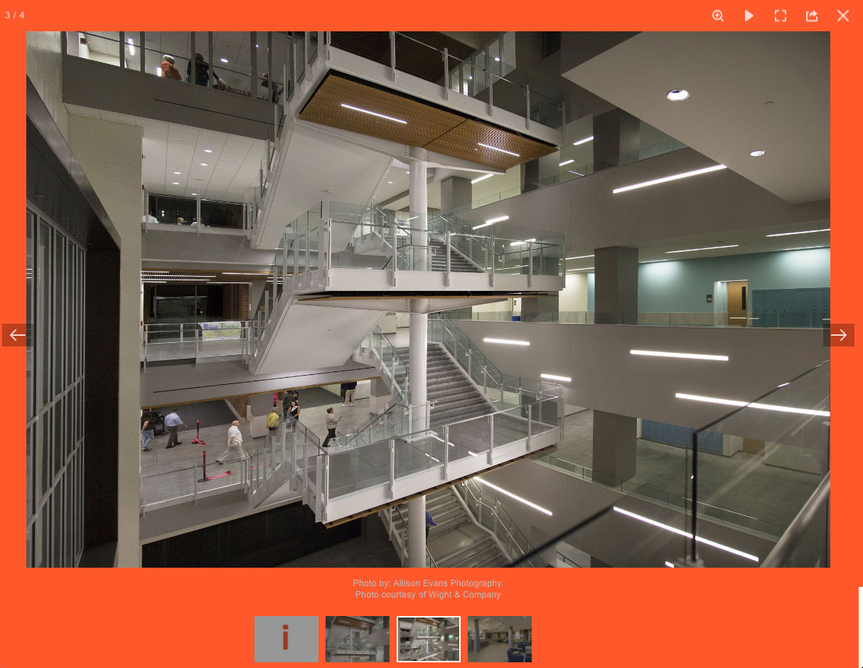 Fitzgerald’s Electrical Contracting website portfolio details page with project image