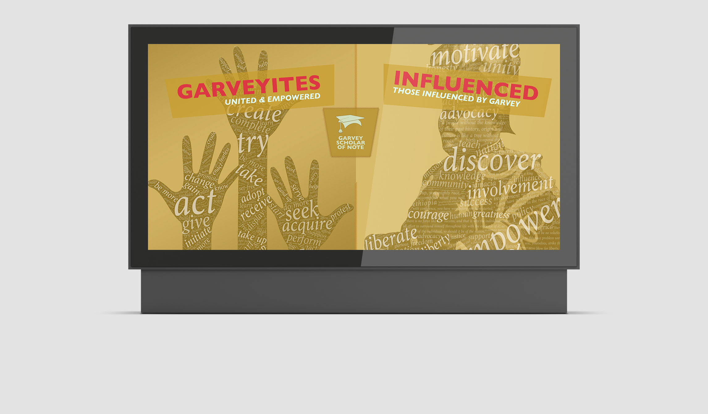 Screenshot from a Garveyites interactive Kiosk design for the Marcus Garvey Museum in Jamacia