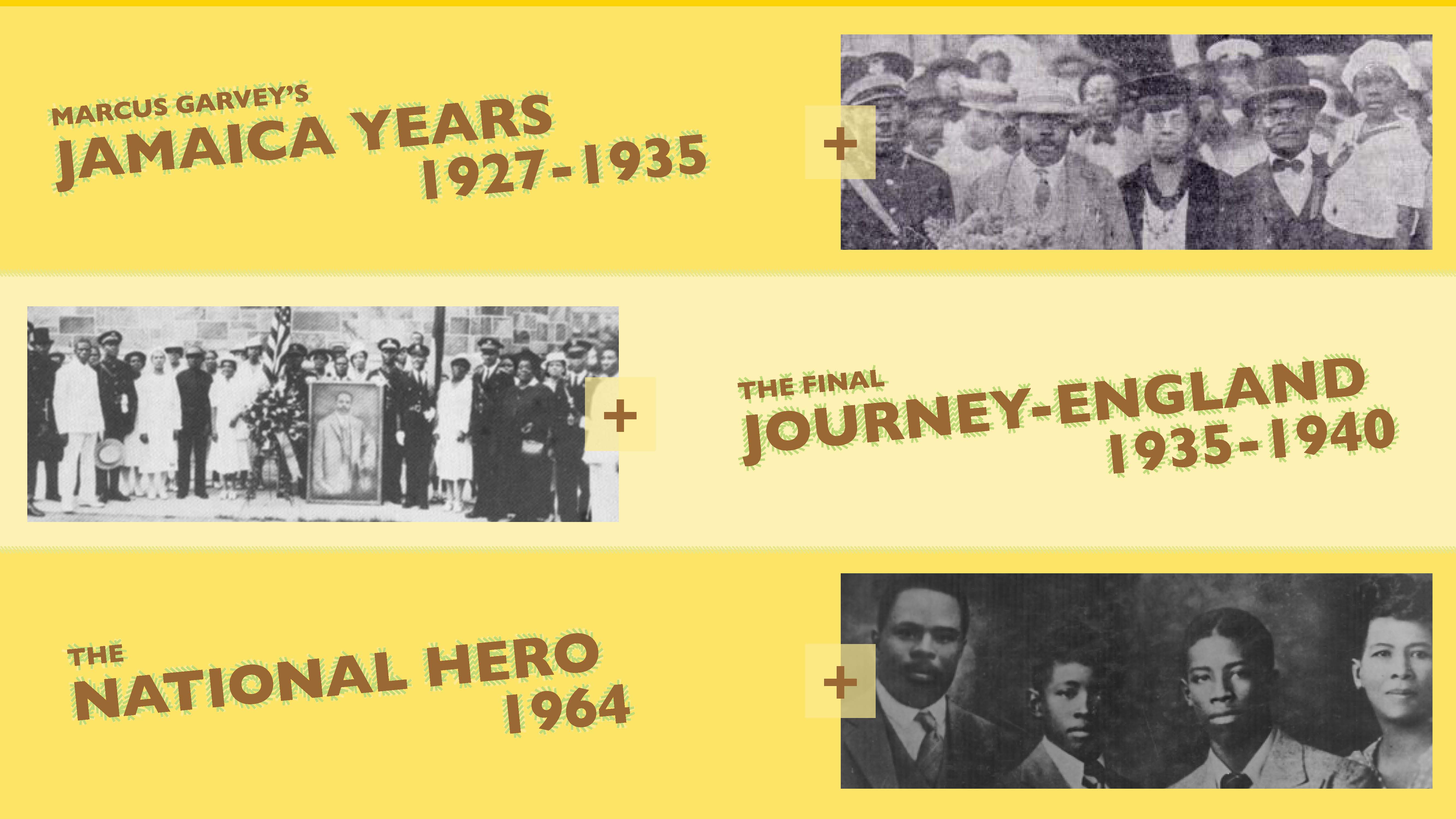 Screenshot from a interactive history details Kiosk design for the Marcus Garvey Museum in Jamacia