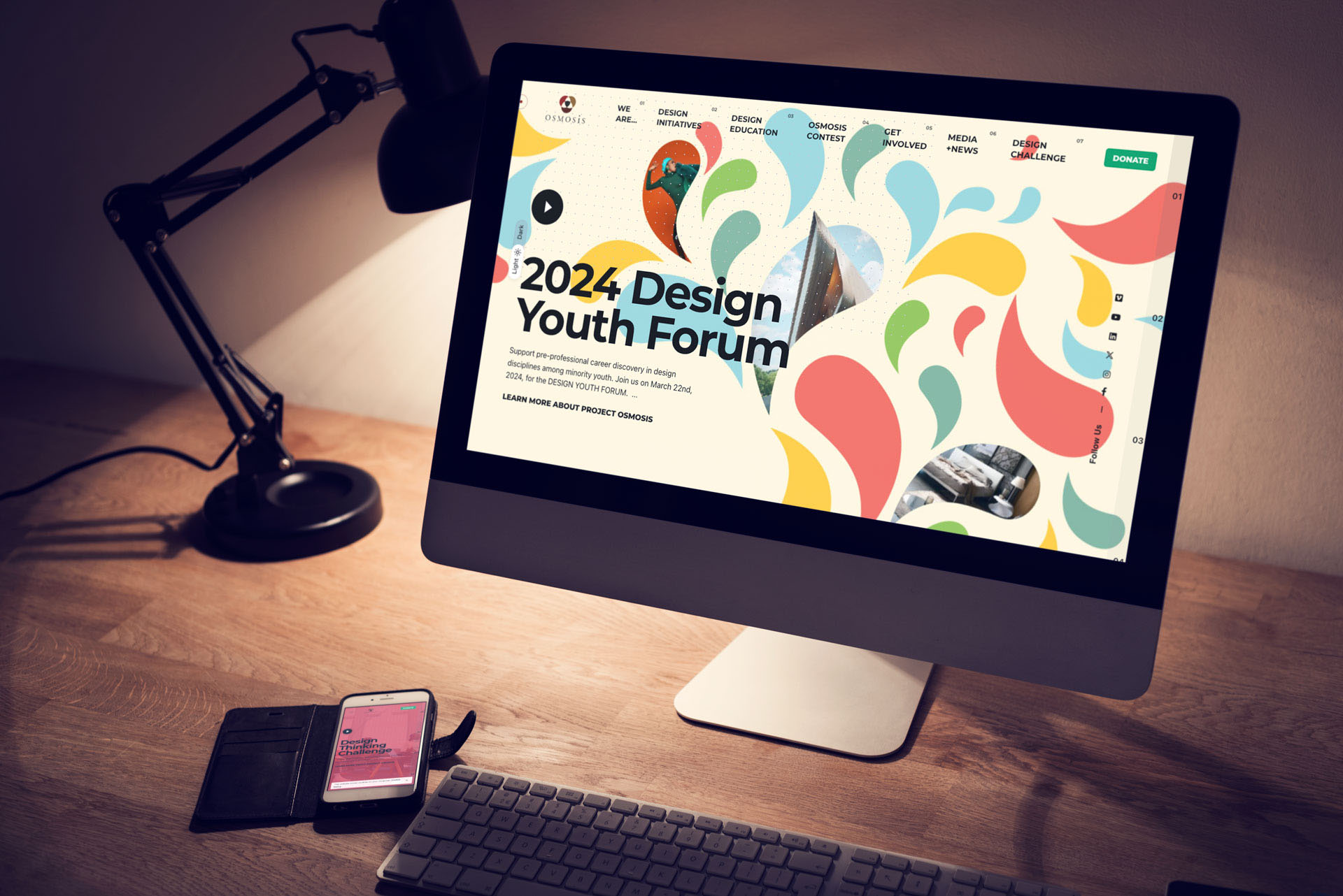 Project Osmosis website on laptop and mobile devices