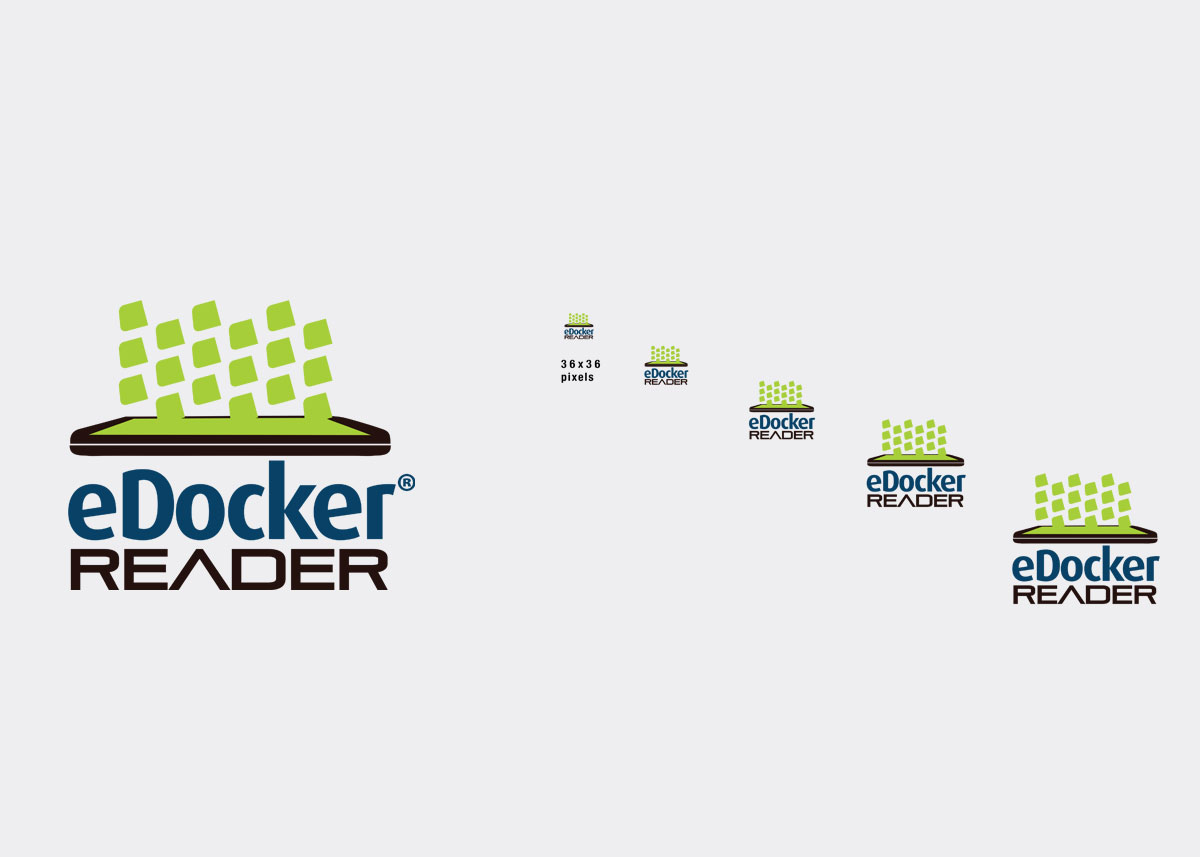 eDocker Reader logo design