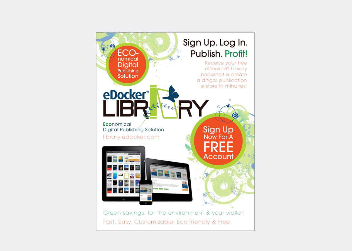 eDocker print ad design