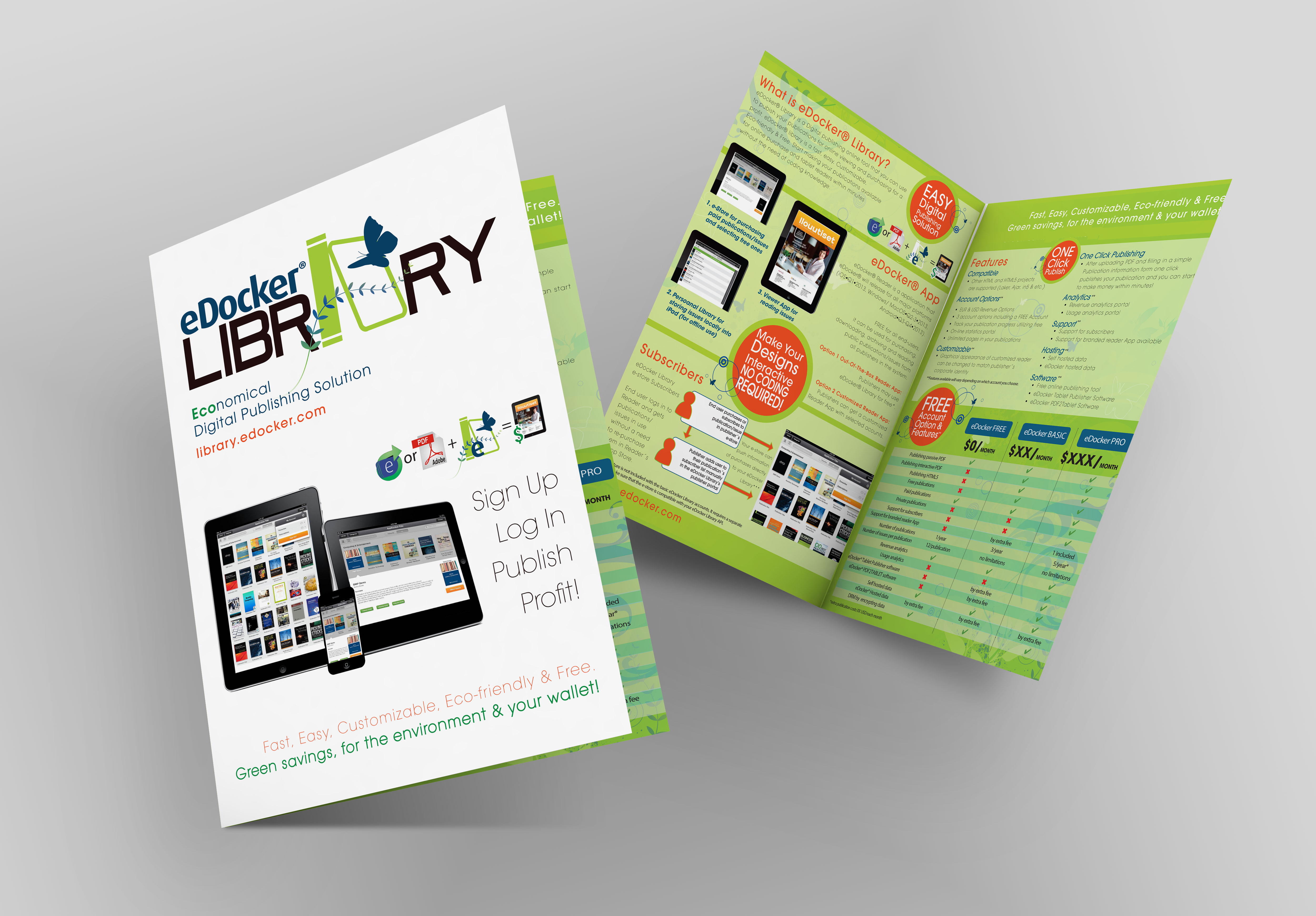 eDocker brochure design