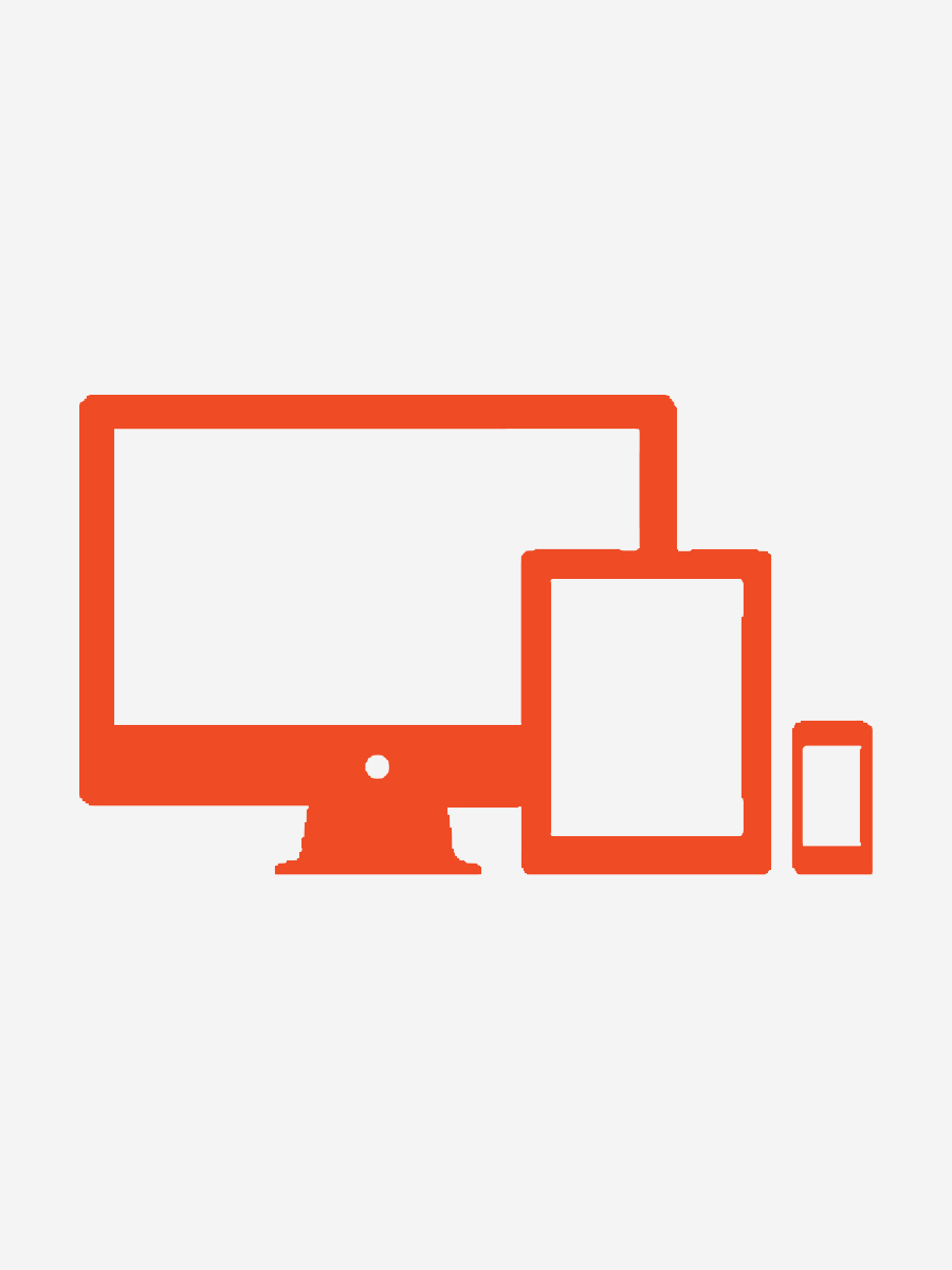 Icon of desktop, tablet and mobile phone 